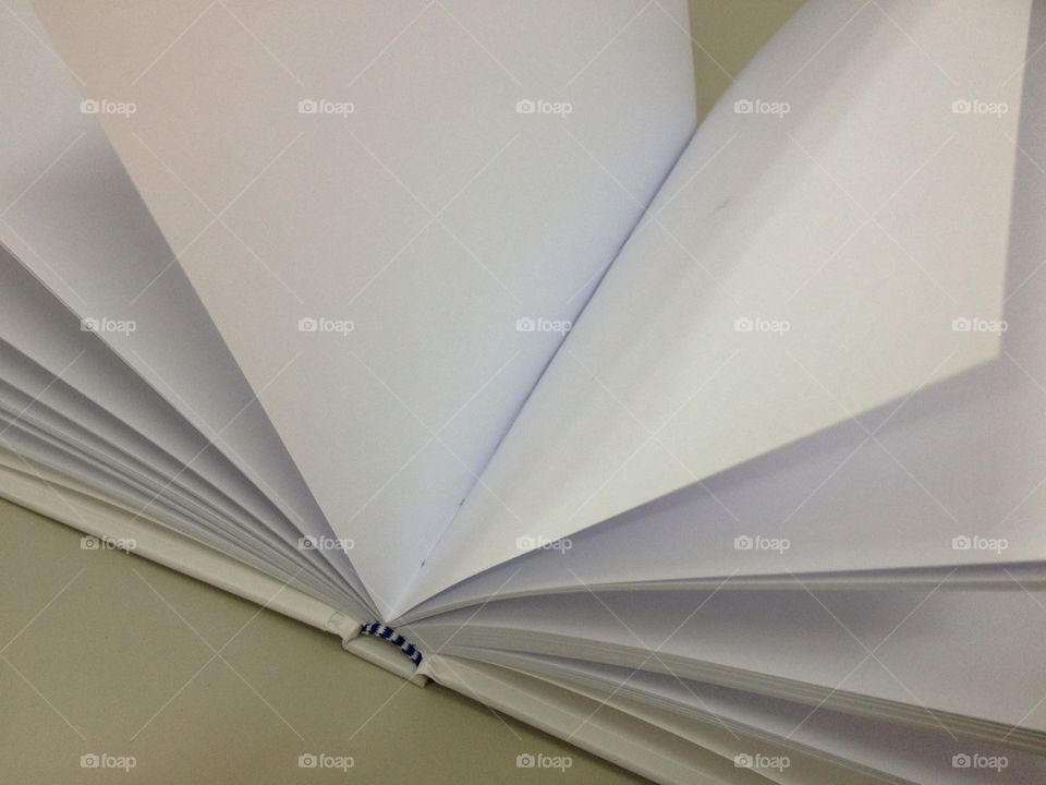 White book blank pure clean study