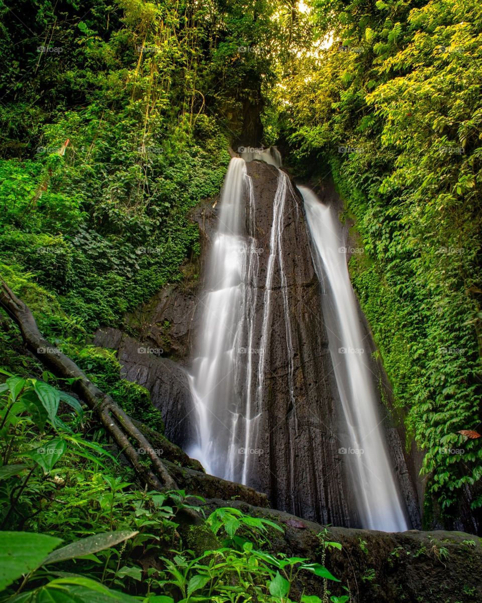 Kuning waterfall Bali Indonesia
