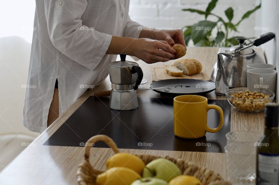 Cooking at home 