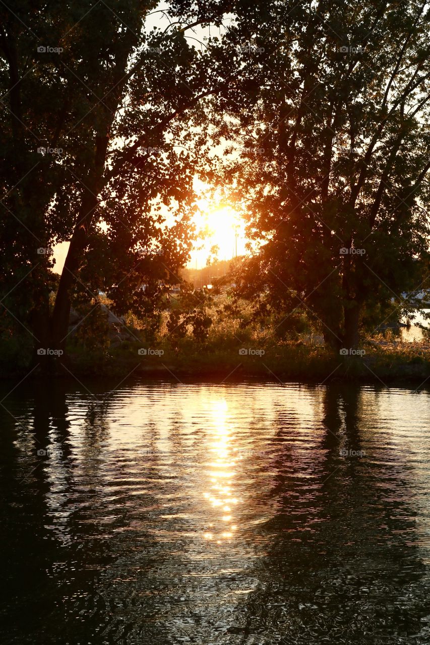 Sunset over Portage River 