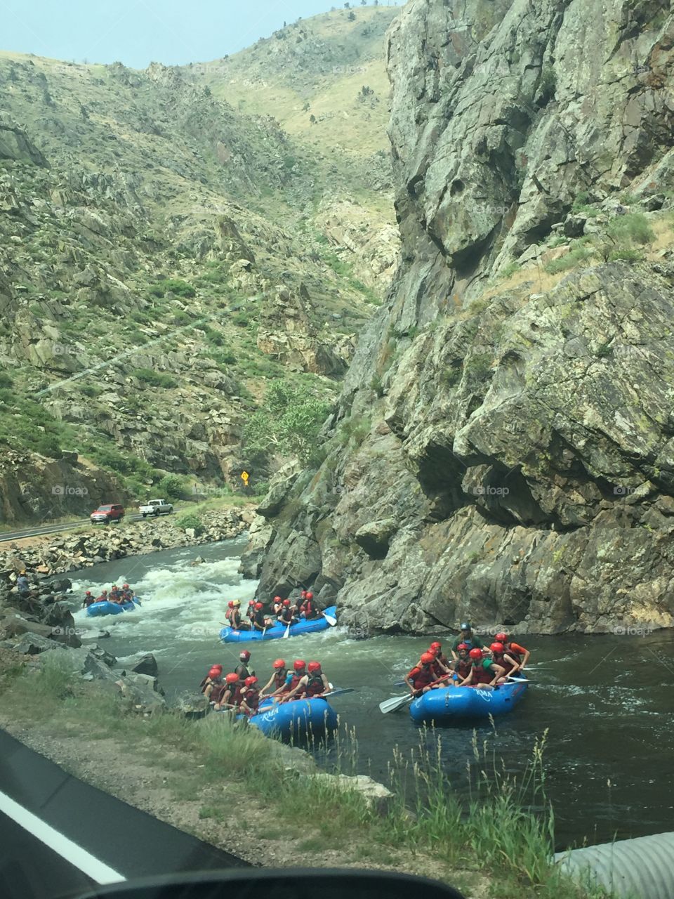 Colorado white water rafting 
