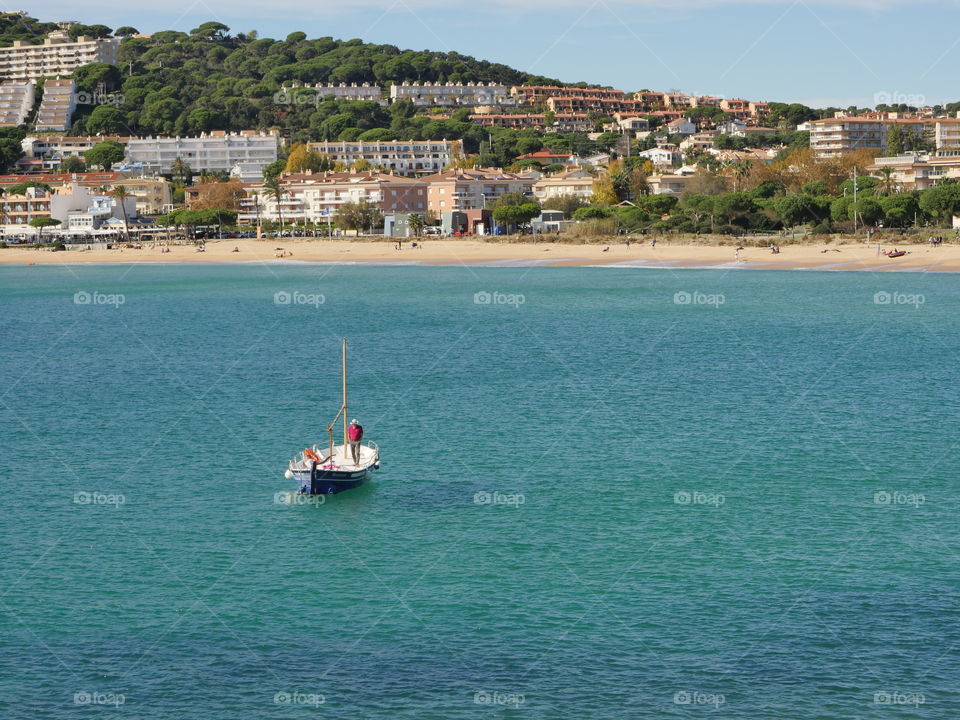 calm sea fishing