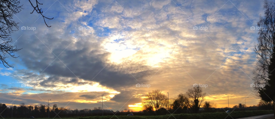 sky sunset clouds uk by roblaughton