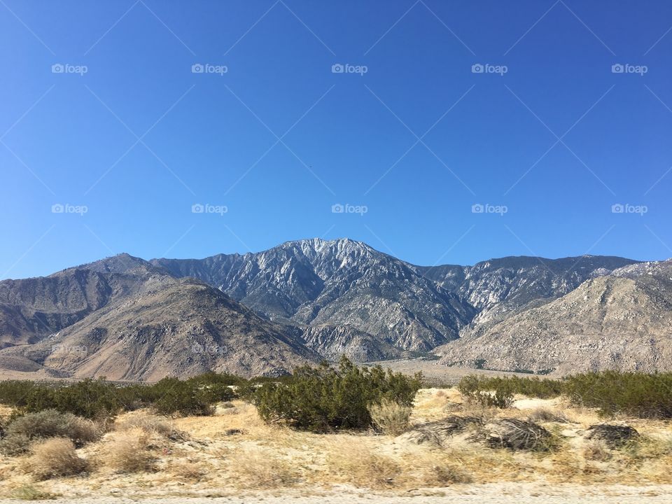 Desert meets mountains in Baja California 