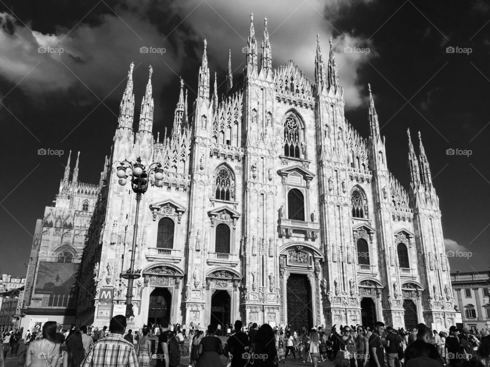 Duomo Cathedral of Milan, Italy ( other point of view) 