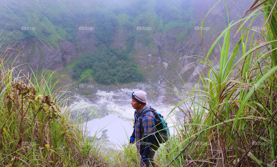 At the top of Mount Mahawu Minahasa!