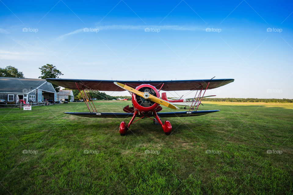 Waco biplane