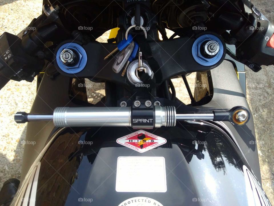 motorbike close up