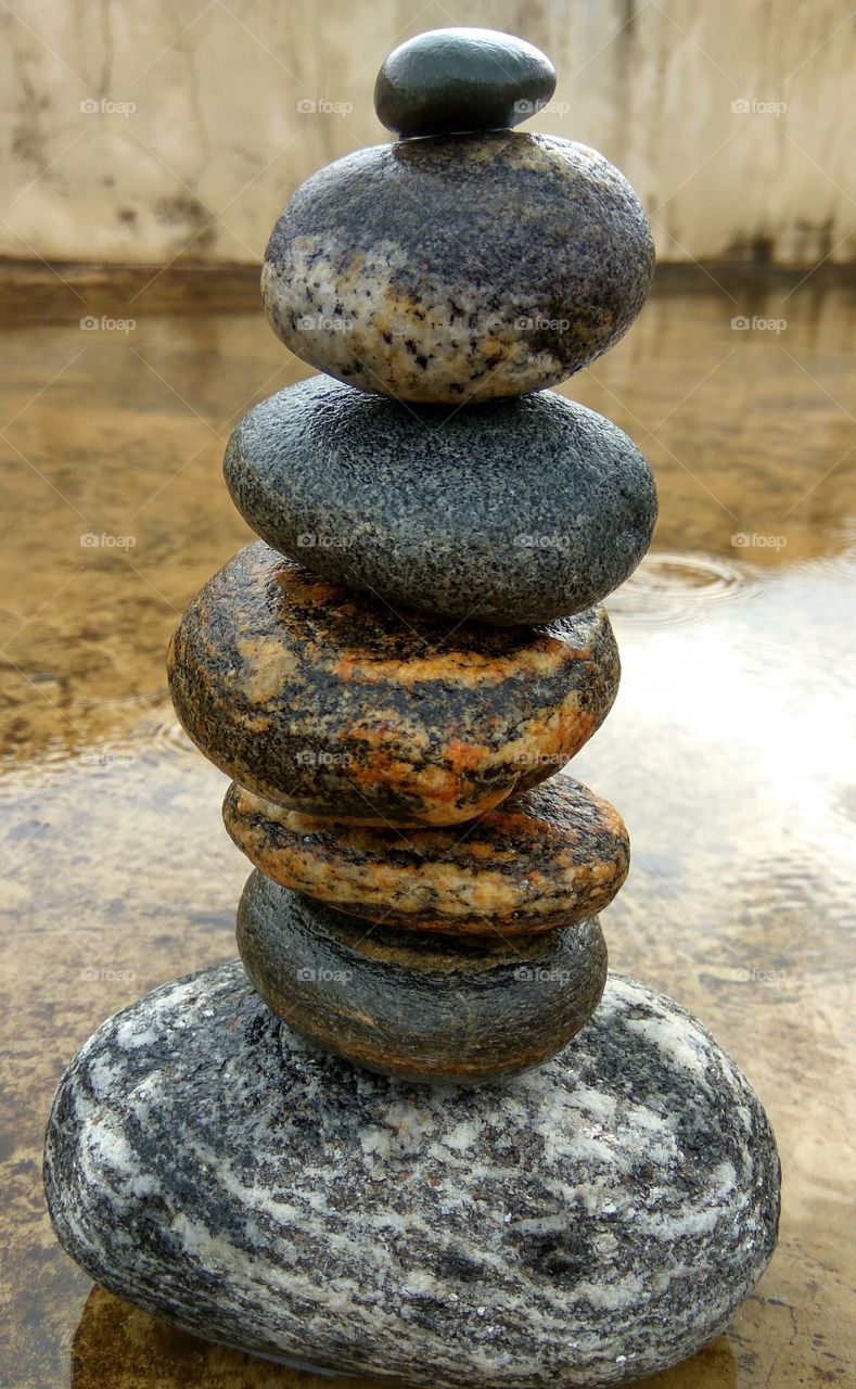 Balanced small stones