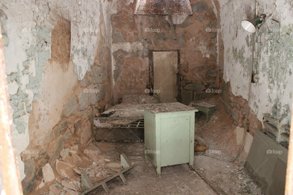 abandoned jail cell