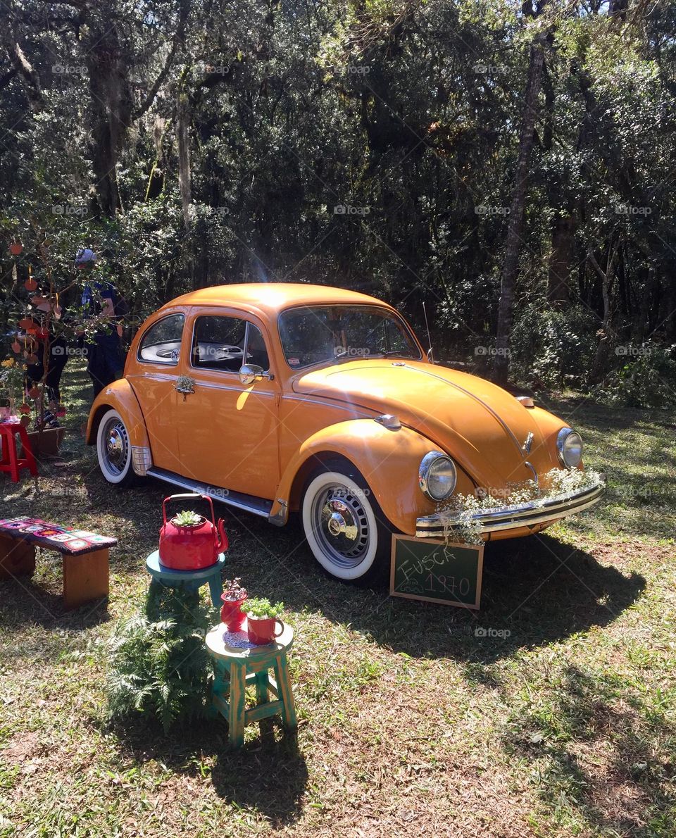 Fusca amarelo 
