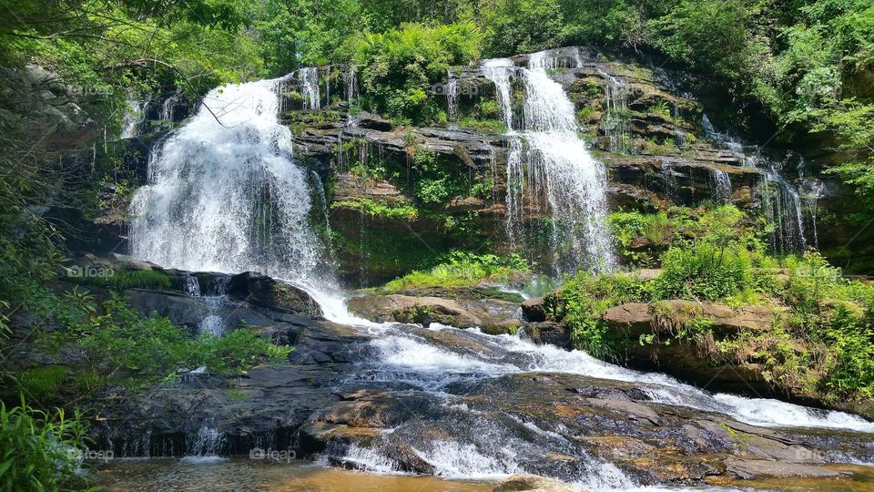 Long Creek falls in South Carolina