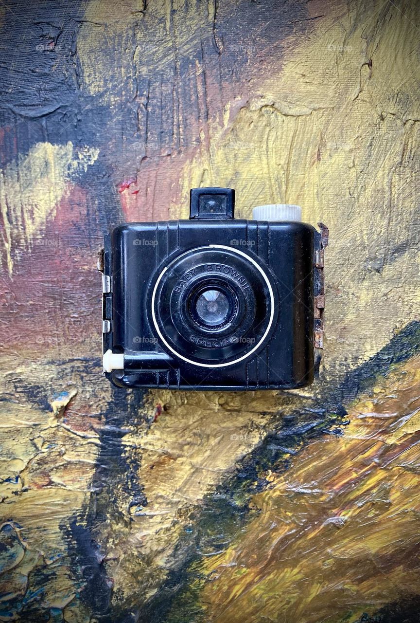 The classic Kodak Baby Brownie.