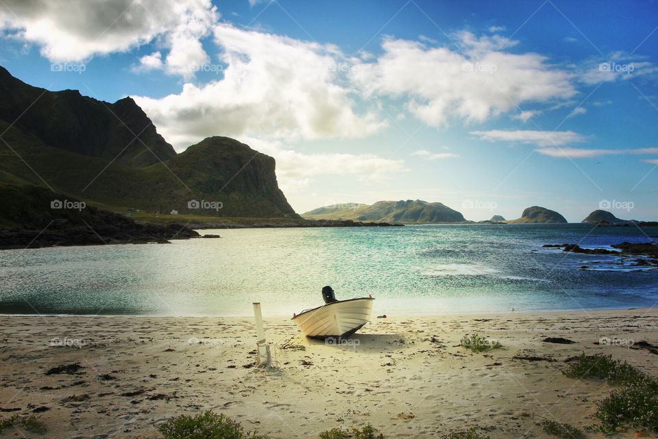 A boat at beach