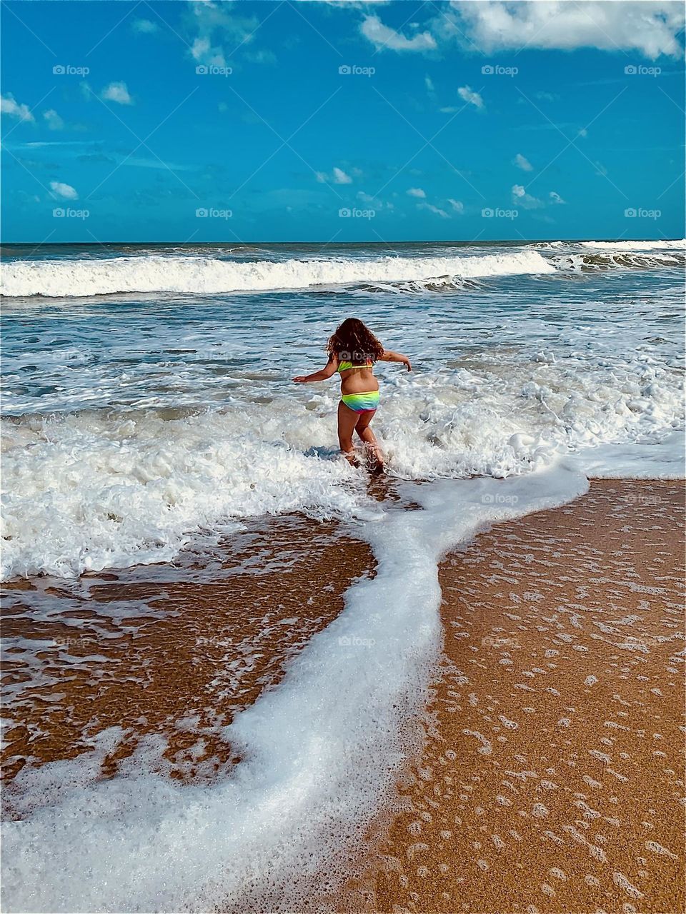 Girl in the surf