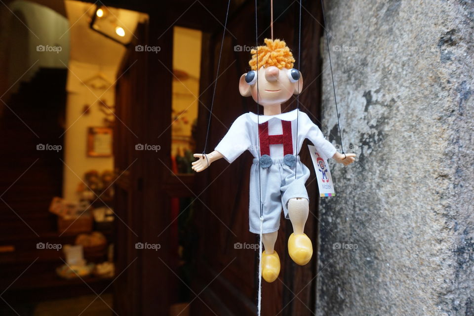 Still Life ... This puppet doll on strings in a shop doorway caught my eye ...