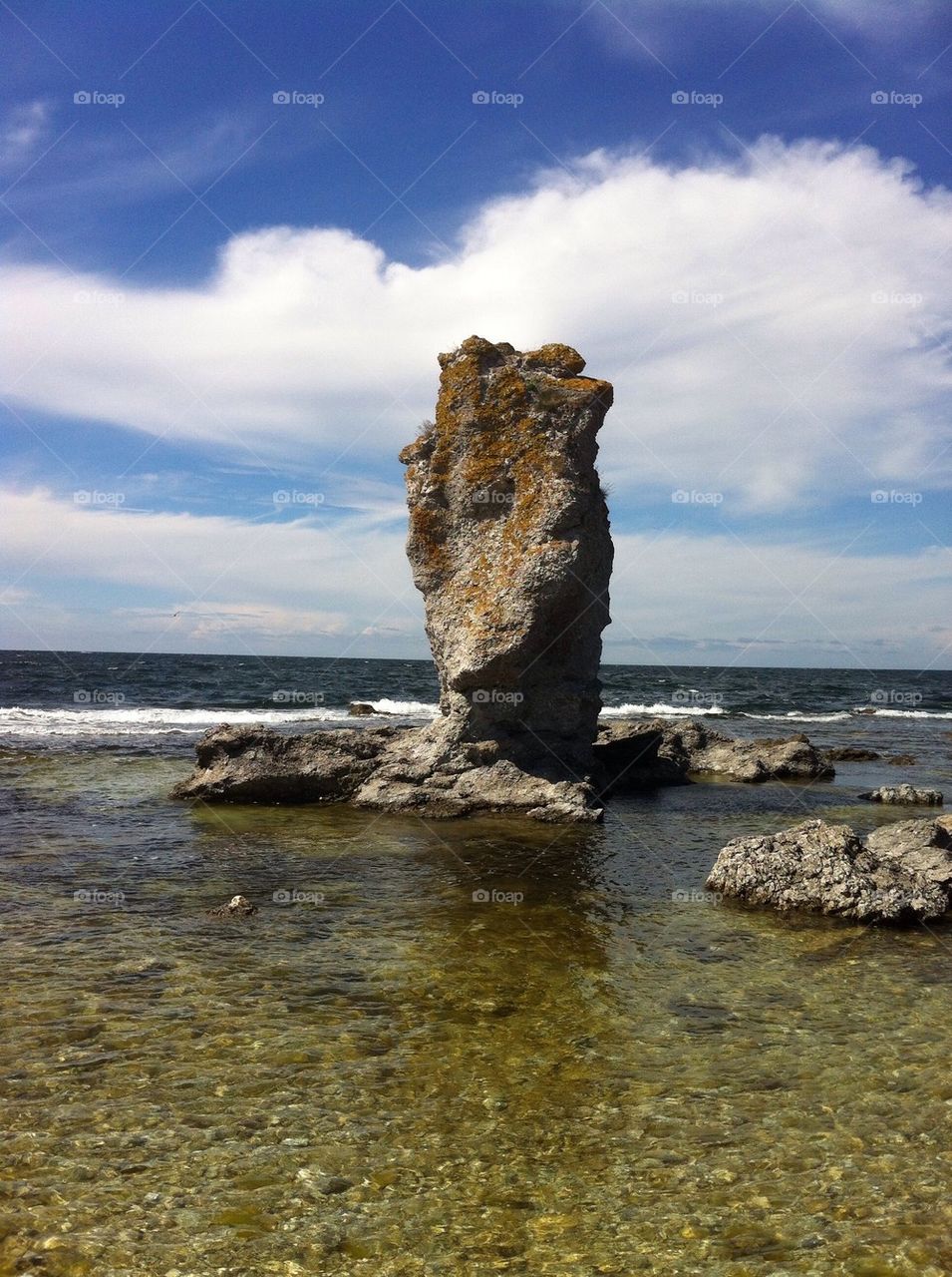 Rauk rock on Gotland, Sweden.