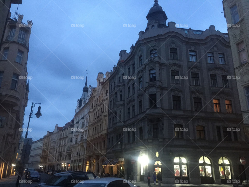 Evening walks in Prague 