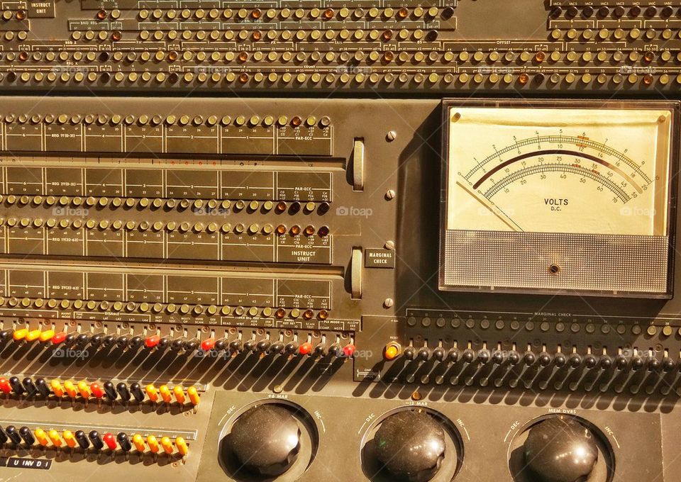 Antique 1960s Computer Console