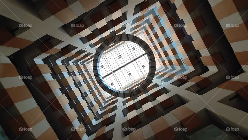 architecture of building, geometric building, abstract background