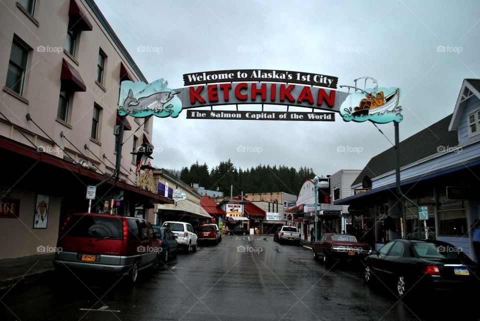 Salmon capital of the world. A stop in Ketchikan, Alaska, the "salmon capital of the world".