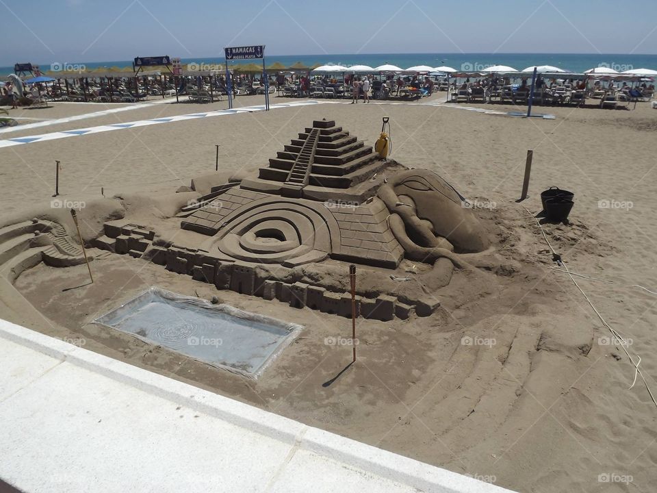 Beautiful sand sculpture 