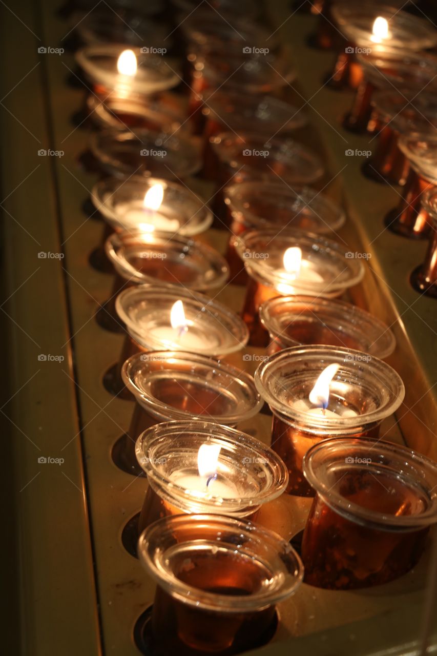 Candles at St. Patrick's Cathedral, NYC