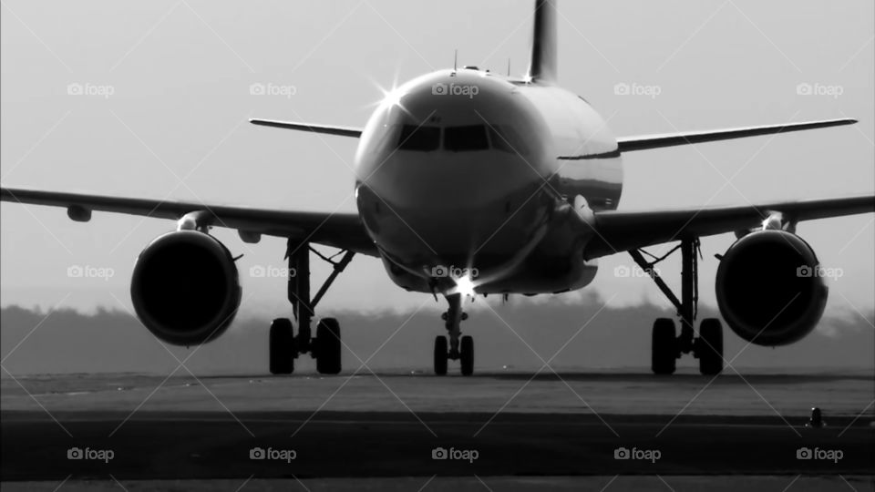 Aereo in atterraggio