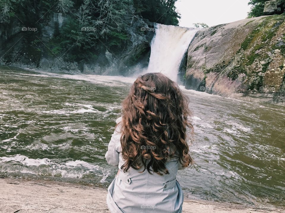 Chasing waterfalls in the mountains 