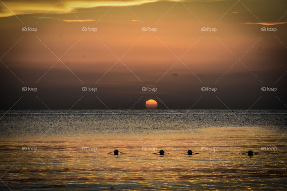 sunset in jamaica  _ 7 milles beach in Negril 