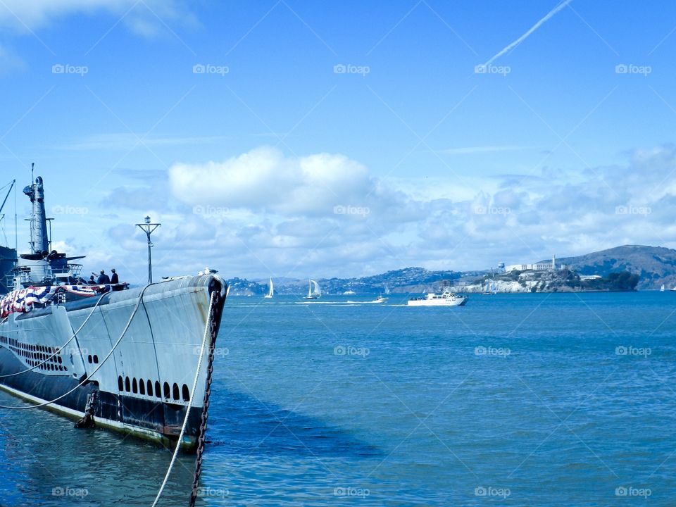 Sights from pier in San Francisco 