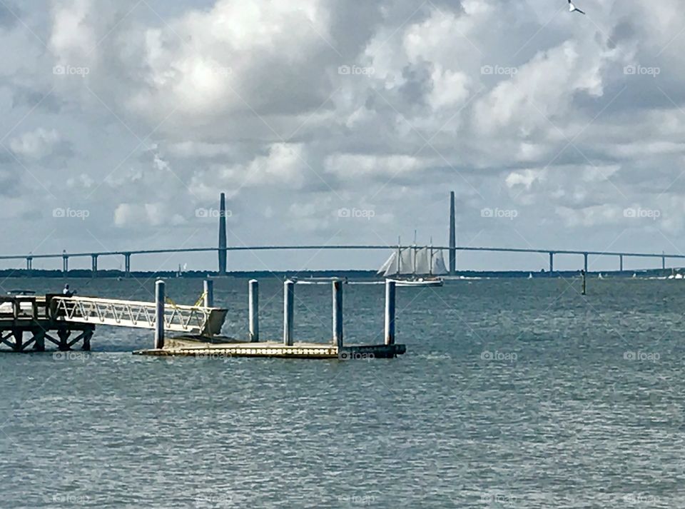 Full Sail in the Harbor