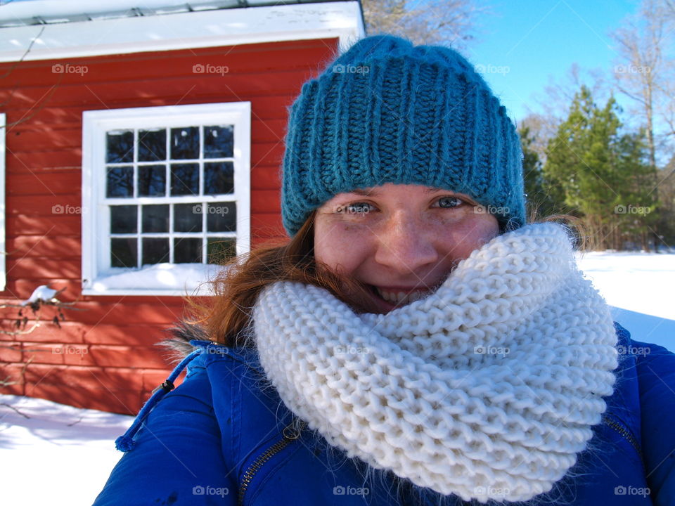 Winter, Cold, Snow, Scarf, Warmly