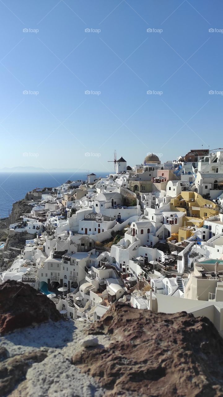 Summer in  Greece! Stunning view from Santorini with love