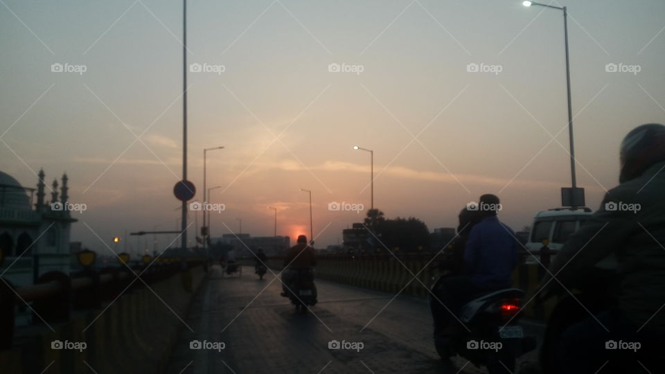 Sunset, Street, Landscape, Light, Competition