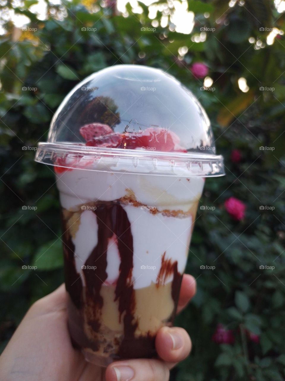 Delicious strawberry and chocolate marquesas, a rich mix with cream, condensed milk and vanilla cake.