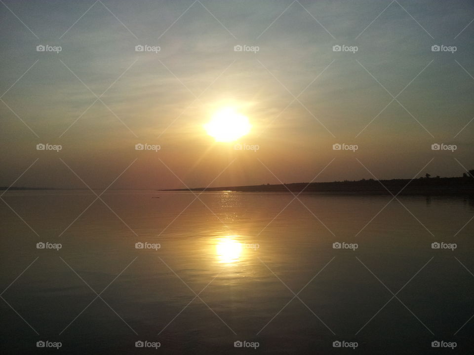 Wonderful Morning Mekong River 