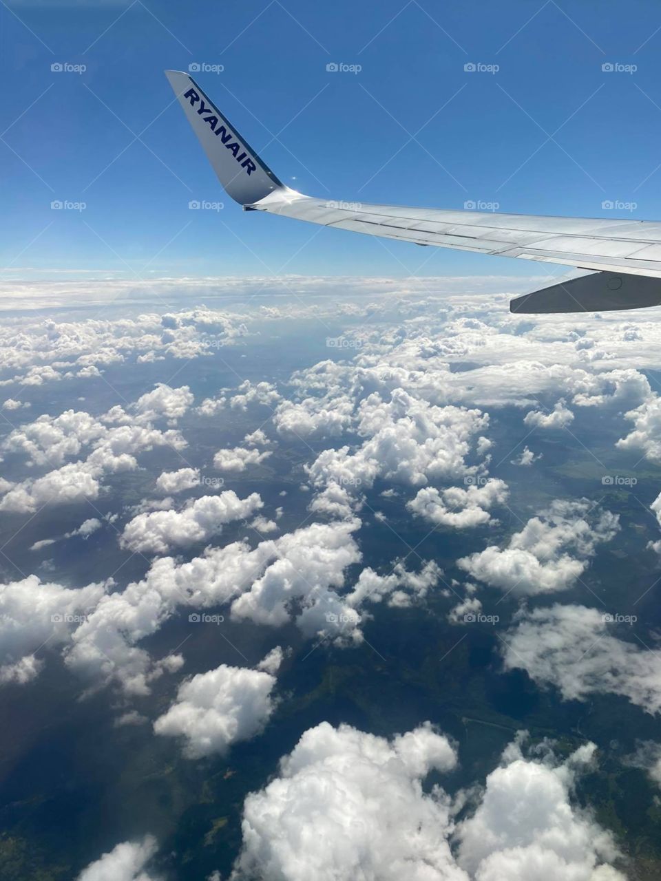 the view from the plane window