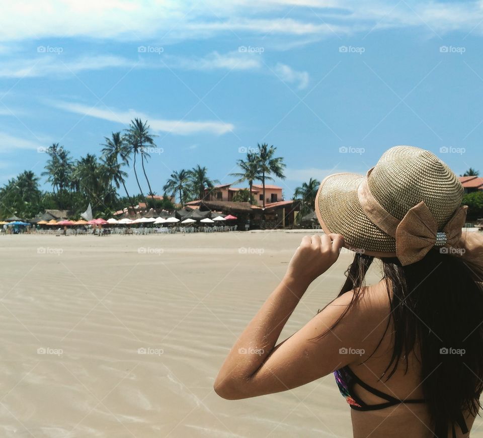 Hat in the beach