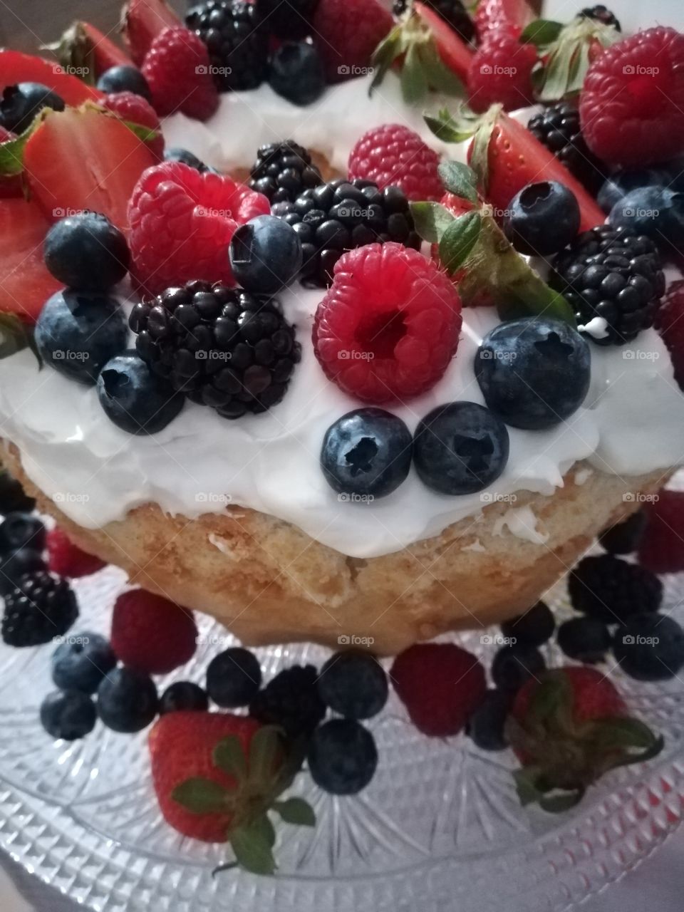 Angel food cake is a great dessert