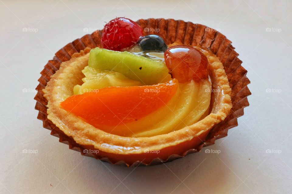 Cake with fruits