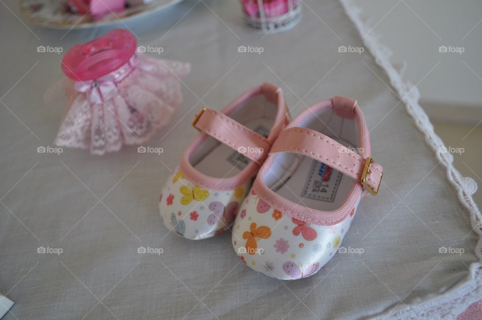 Expecting a baby girl, shoes 