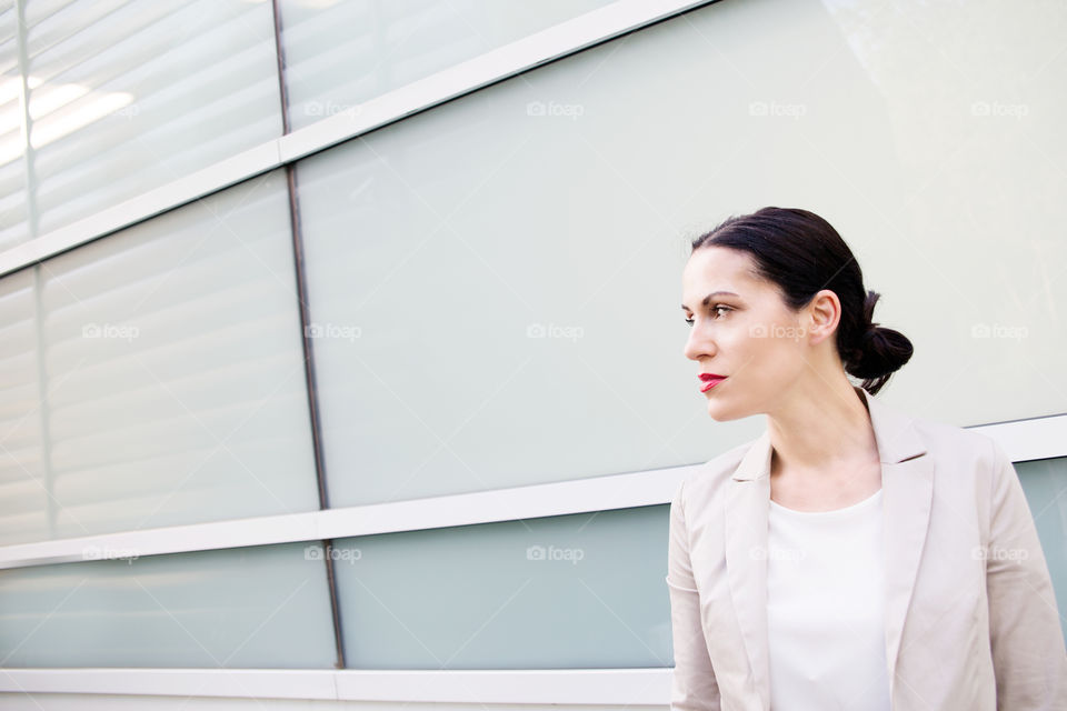 Close-up of a business woman