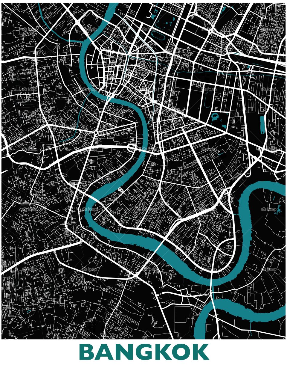 Bangkok city map