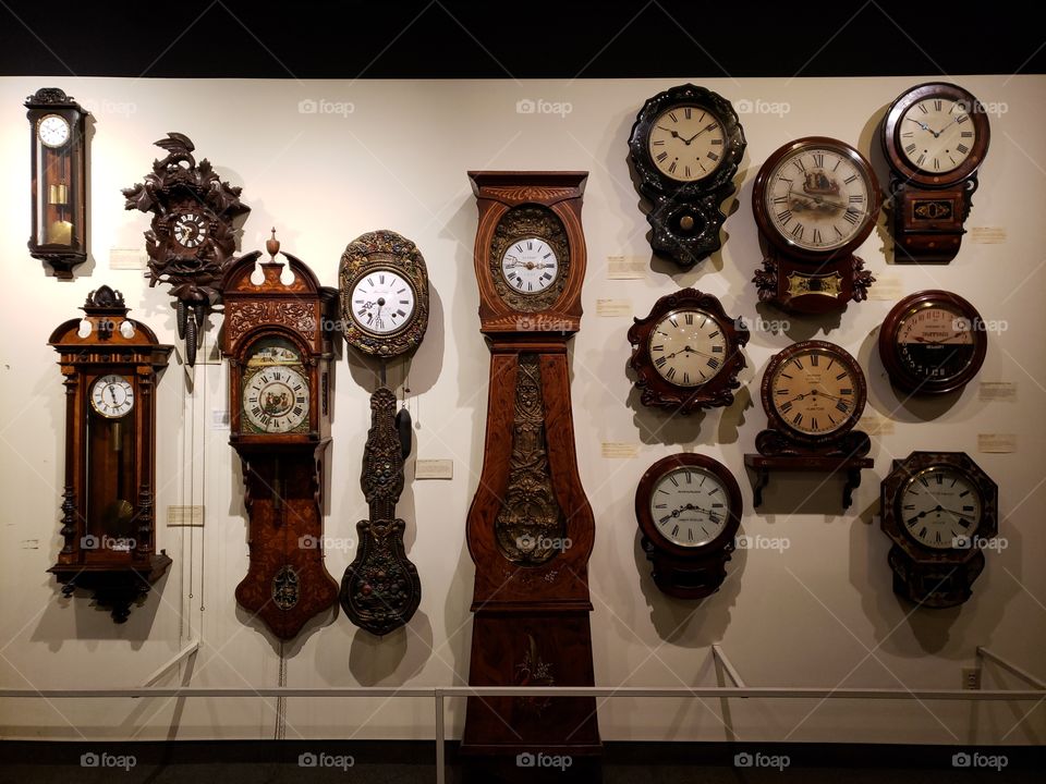Wall of clocks