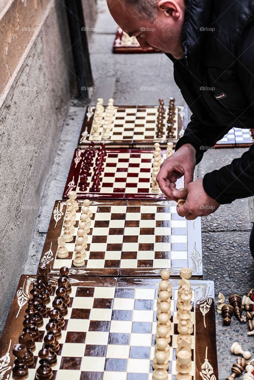 Chess. Chess on the street