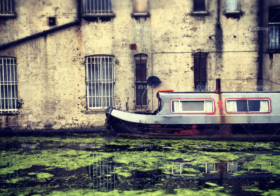 london boat canal narrowboat by moosyphoto