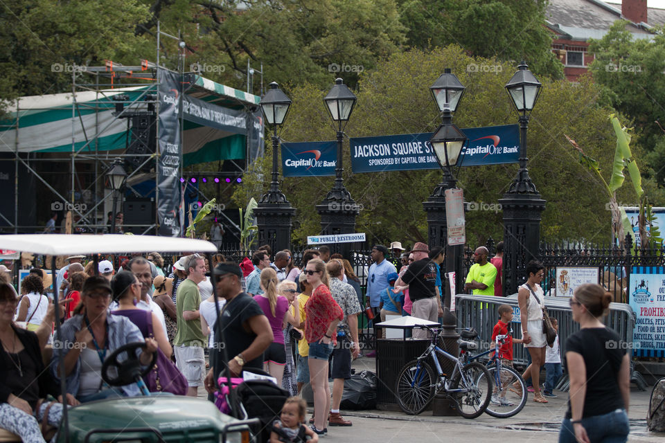 Jackson square in French quarter fastival New Orleans 