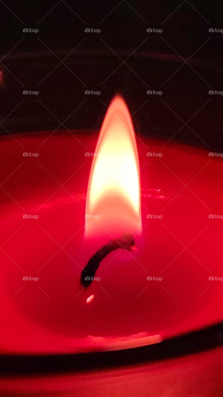 Candle fire, Red, Color of fire, Bright, Light, Warmth, Fire, Candle,