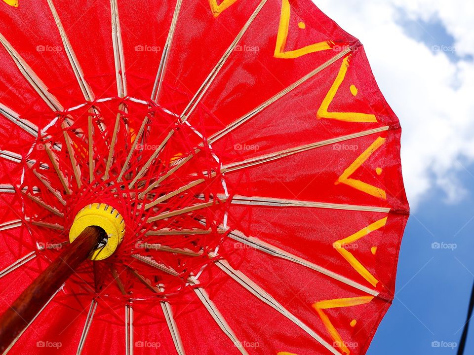 Traditional paper umbrellas 